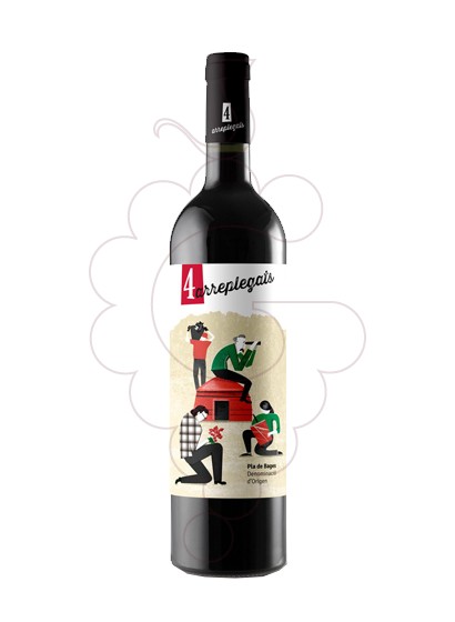 Foto 4 arreplegats negre 75 cl vino tinto