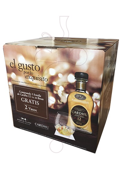 Foto Whisky Cardhu 12 Años Pack (1 u + 2 vasos)