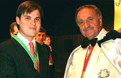 Caballero del champagne