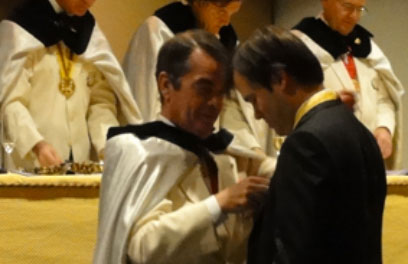 Jordi Grau Segarra a la orden des Coteaux de Champagne