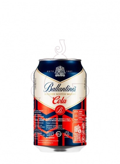 Foto Licor Ballantines cola llauna 33 cl