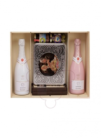 Foto Cajas Navidad Pack 2 botellas de cava + alimentación