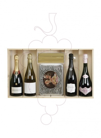 Foto Cajas Navidad 2 Botellas Cava + 2 Botellas Champagne + Surtido