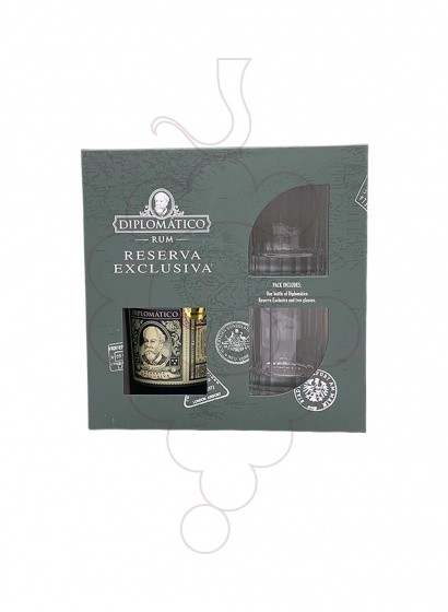 Foto Cajas regalo Diplomático Reserva Exclusiva Pack (1 u + 2 Vasos)
