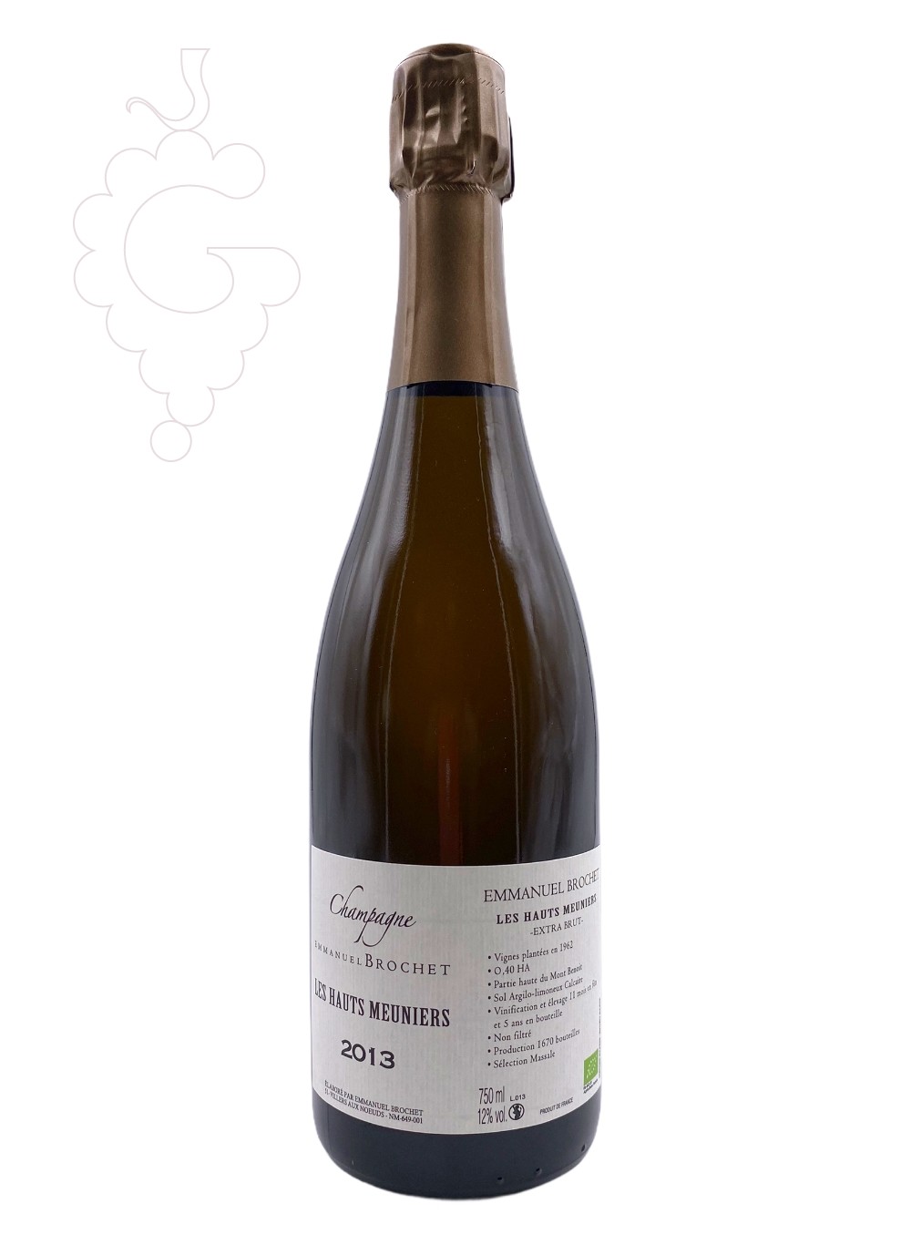 Foto Emmanuel Brochet Les Hauts Meuniers Extra Brut vino espumoso