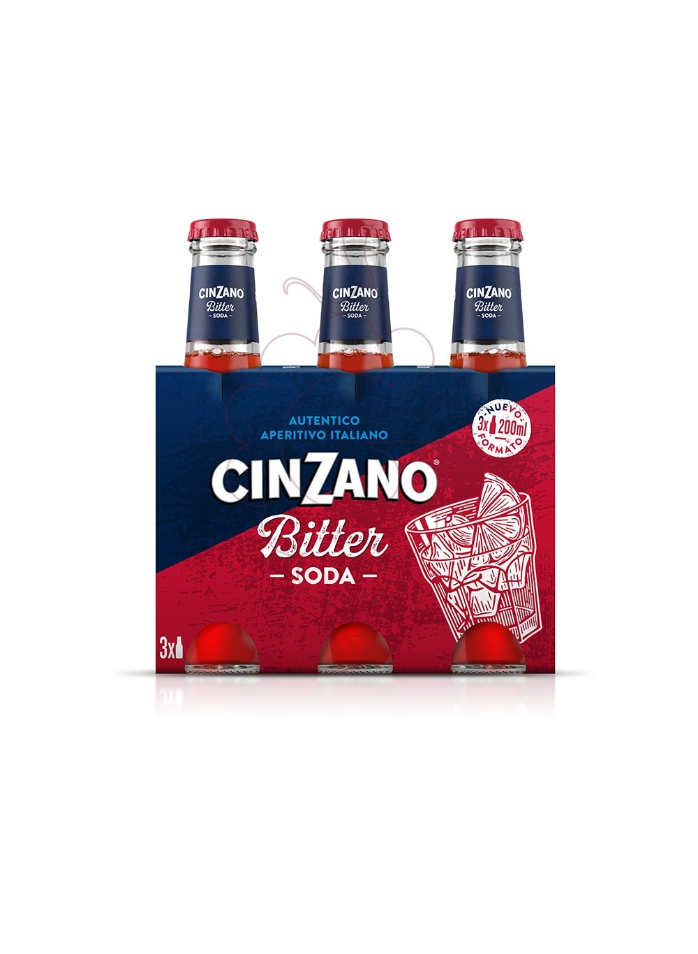 Foto Aperitivo Bitter cinzano soda  3x8 -nou