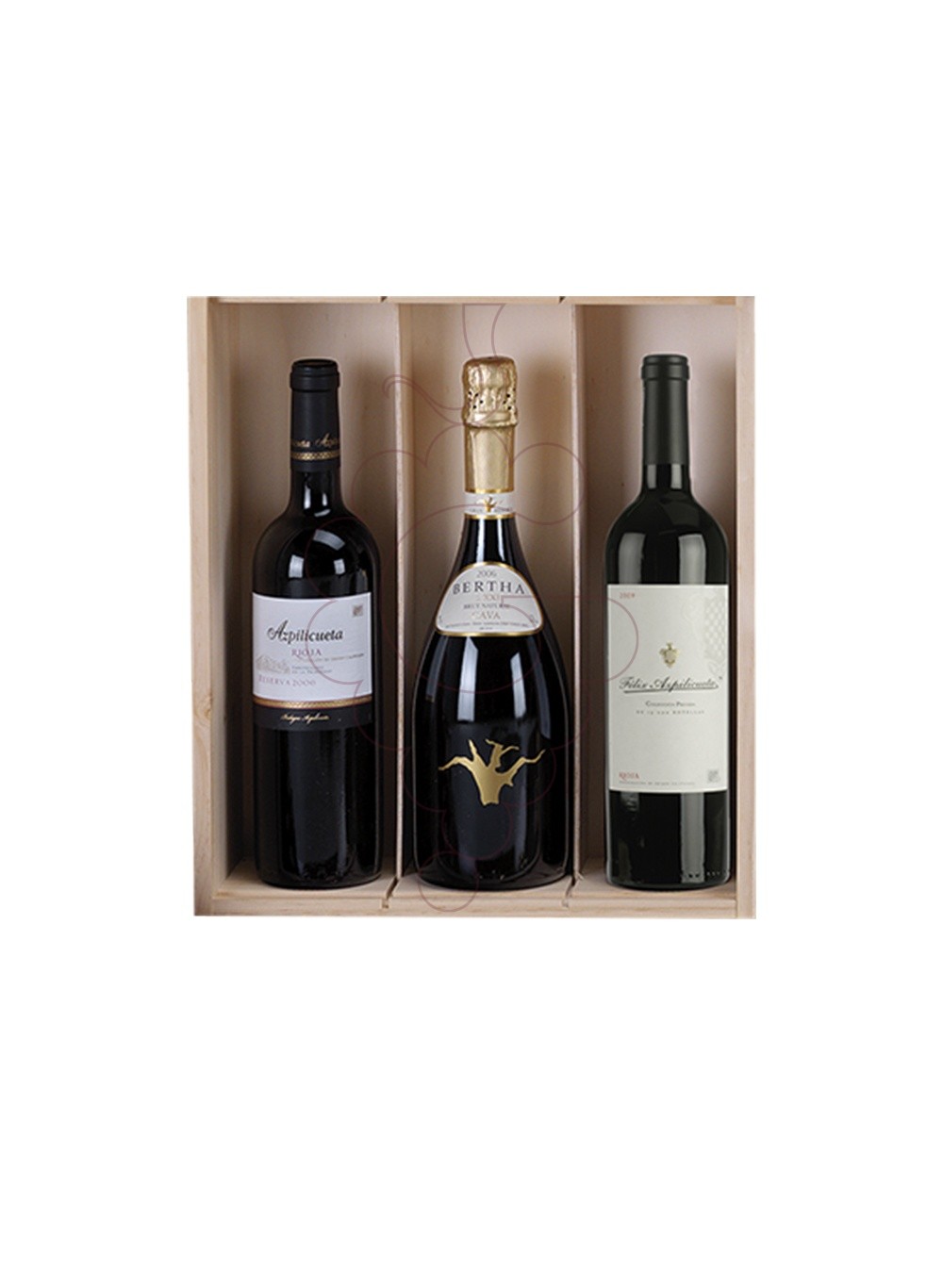 Foto Cajas Navidad Pack 2 Botellas Cava + 1 botella Vino