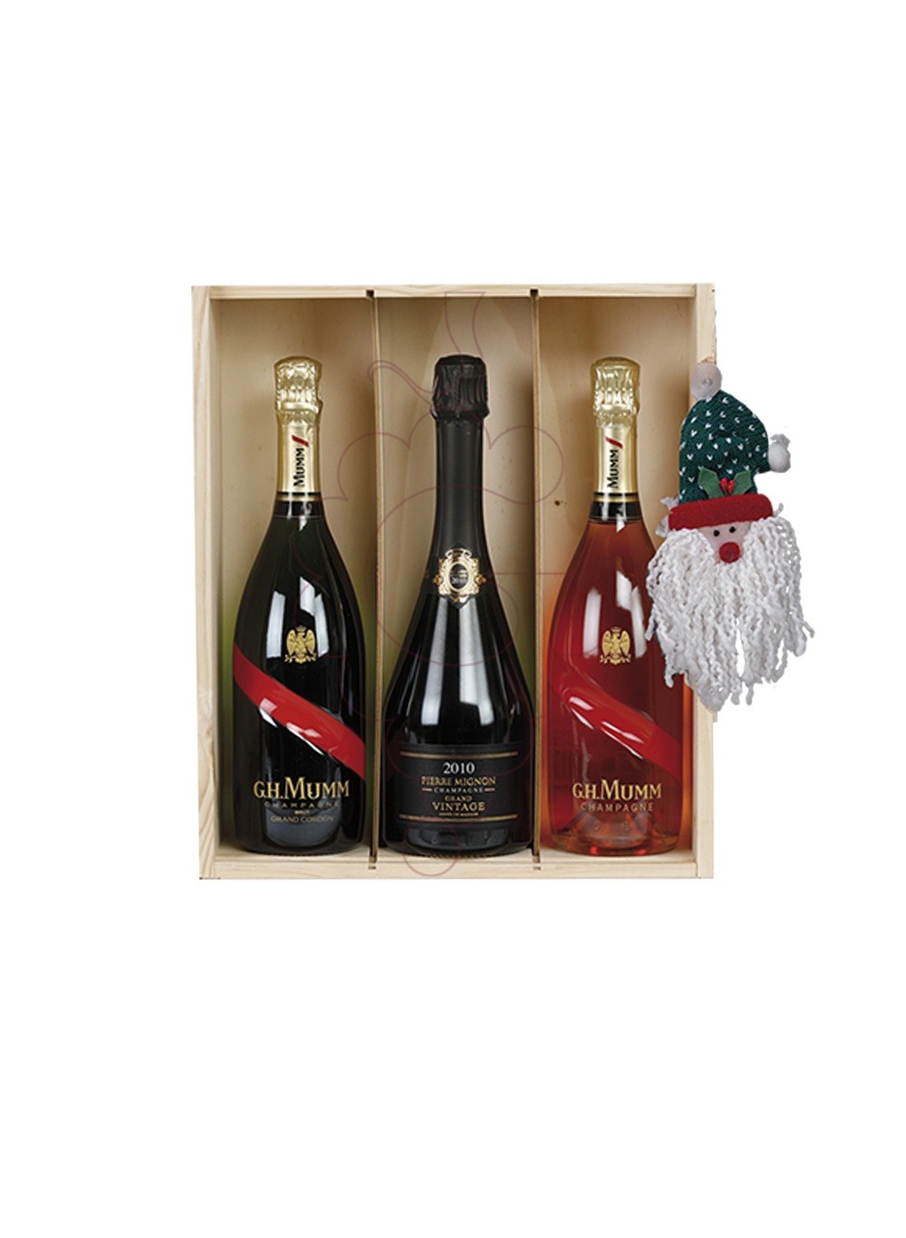 Foto Cajas Navidad Pack 3 Botellas Champagne