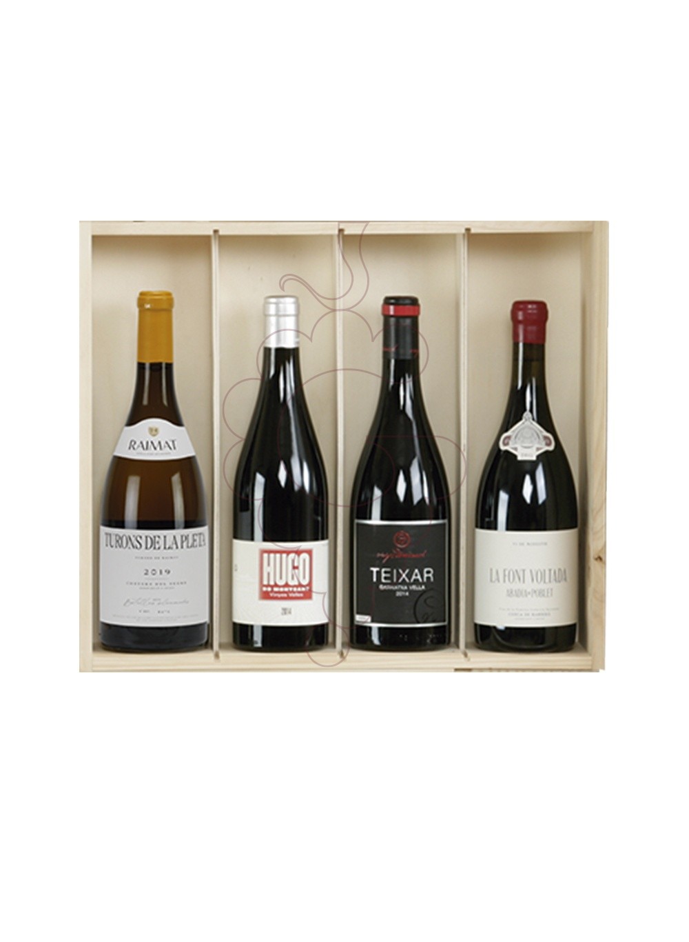 Foto Cajas Navidad Pack 4 botellas Vino Catalan