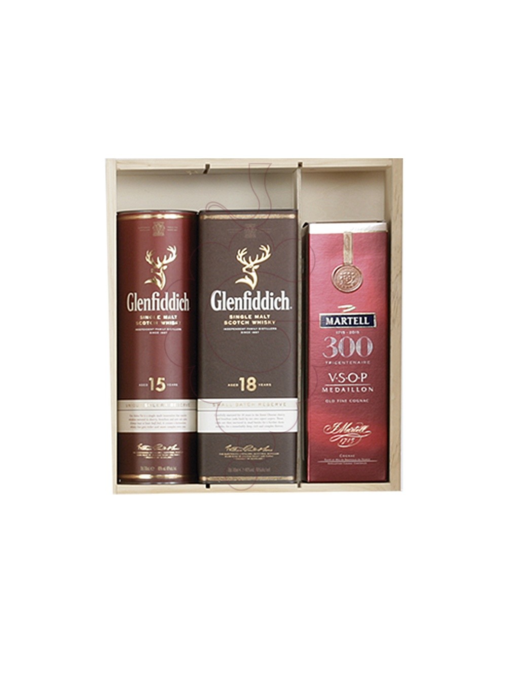 Foto Cajas Navidad Pack 2 Botellas de Whisky + 1 botella de Cognac