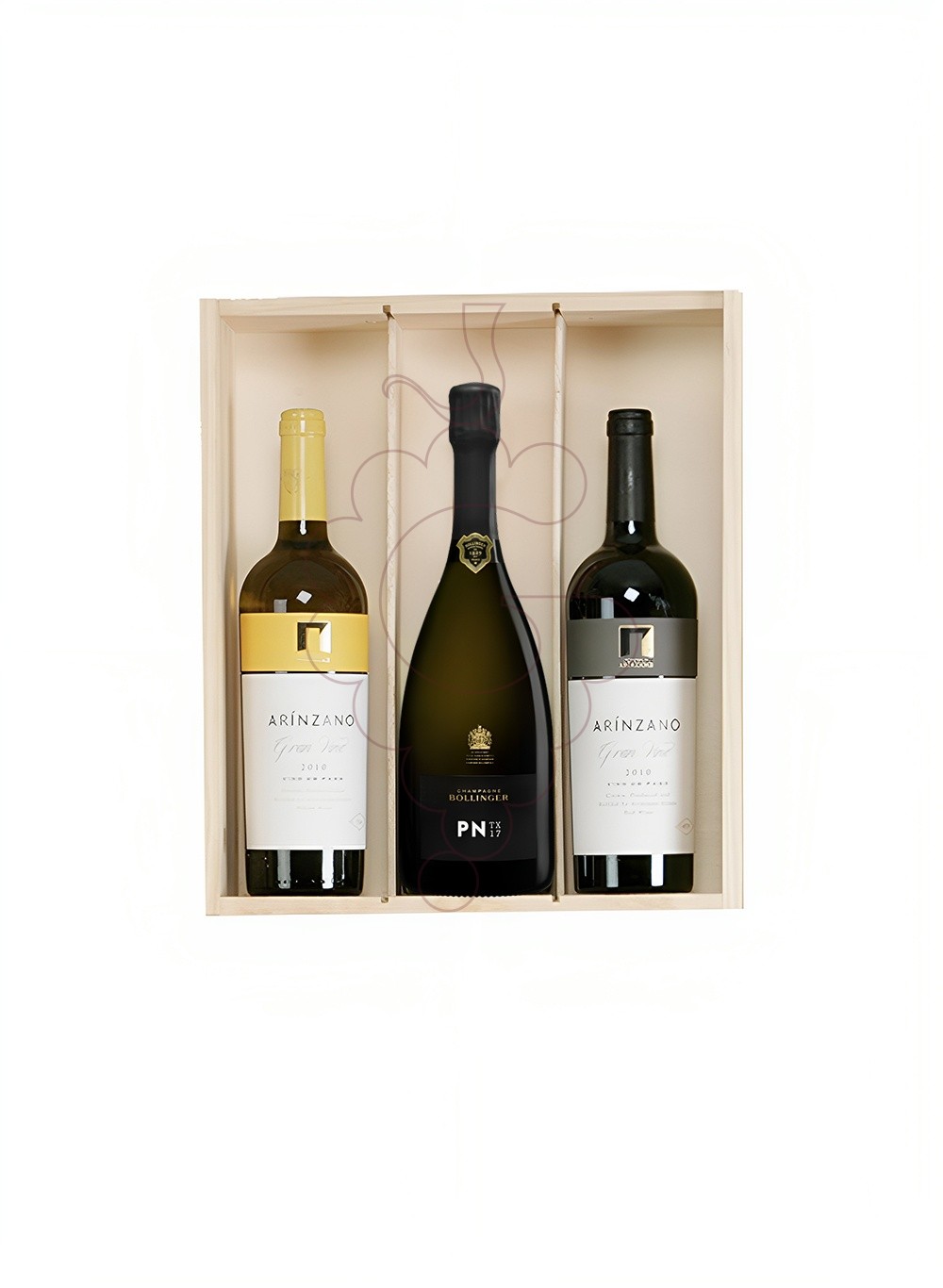 Foto Cajas Navidad Pack TOP:  2 Botellas de Vino + Champagne