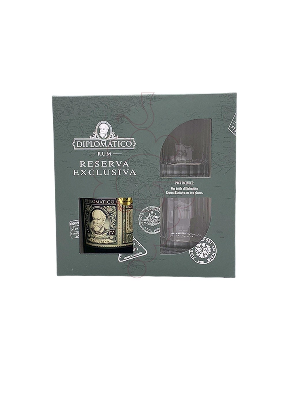 Foto Cajas regalo Diplomático Reserva Exclusiva Pack (1 u + 2 Vasos)