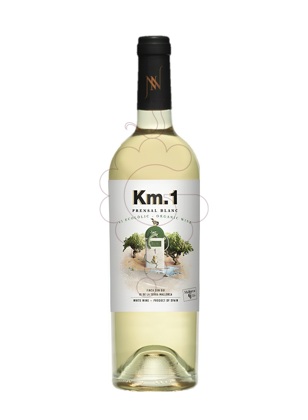 Foto Km.1 prensal blanc 2022 75 cl vino blanco