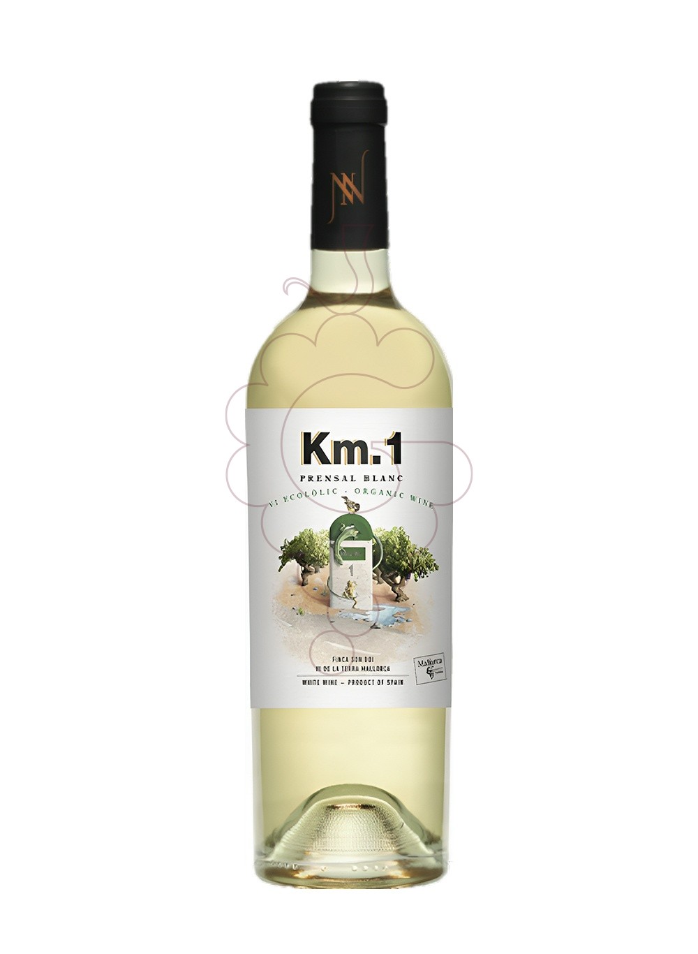 Foto Km.1 Prensal Blanc 2022 vino blanco