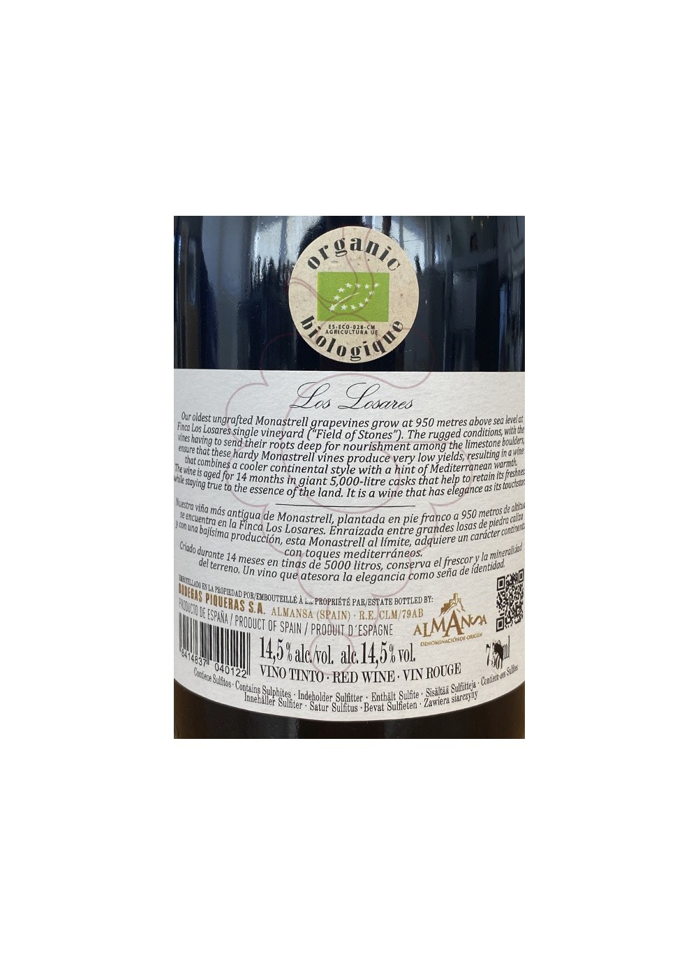 Foto Los Losares Monastrell vino tinto