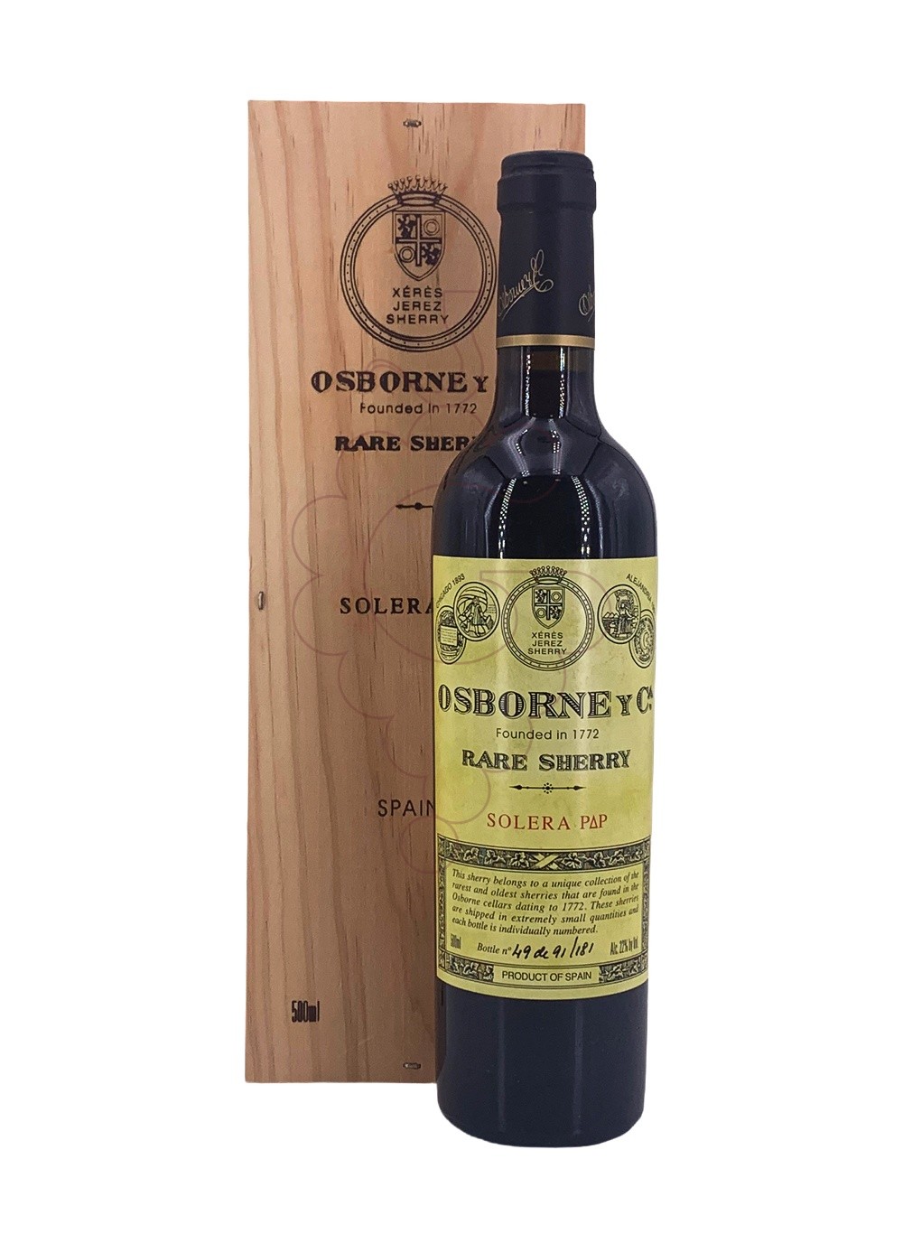 Foto Osborne Solera PAP  vino generoso