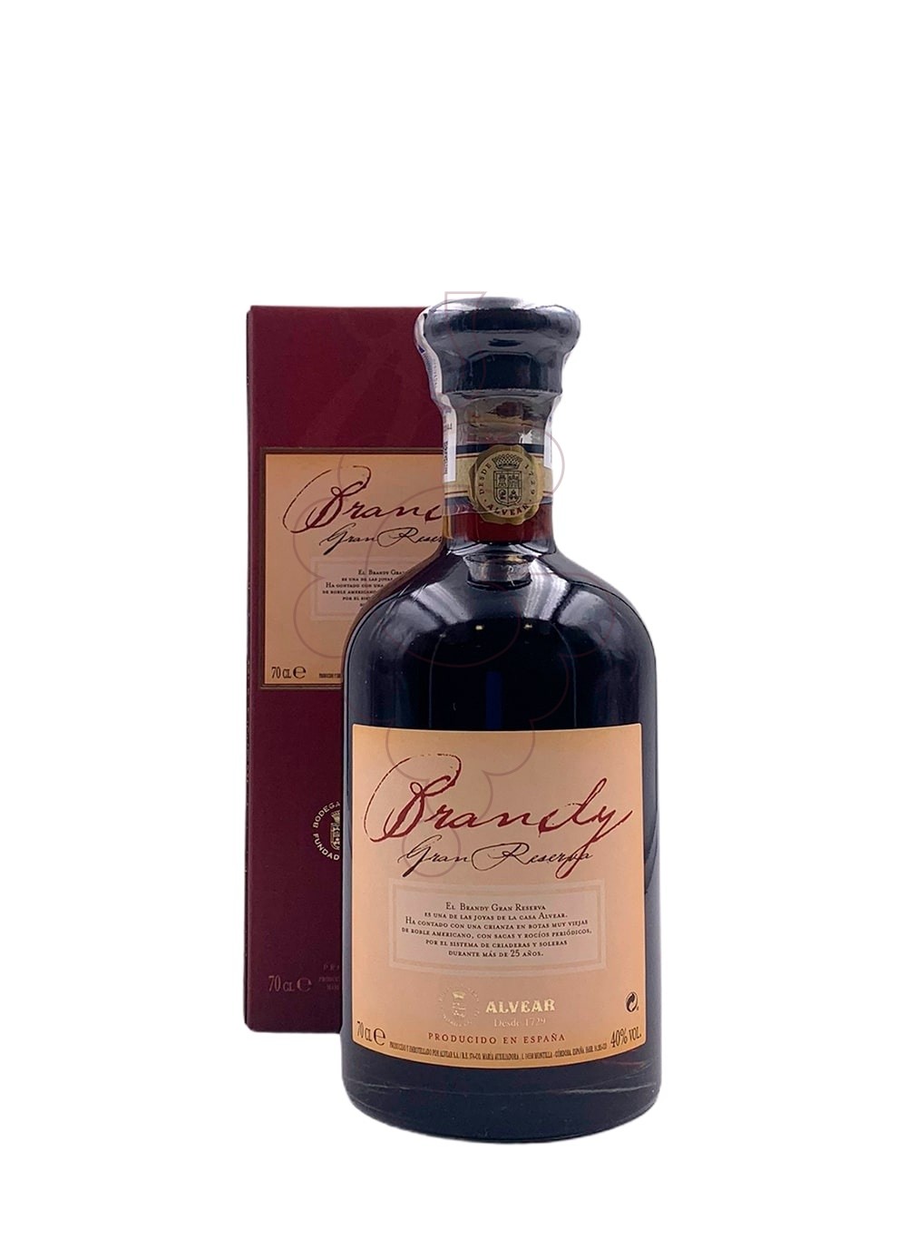 Foto Brandy Alvear Gran Reserva Solera 25 Años