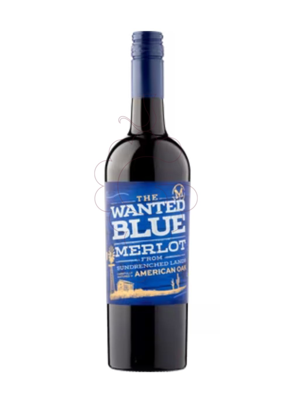 Foto The wanted blue merlot 2021 vino tinto