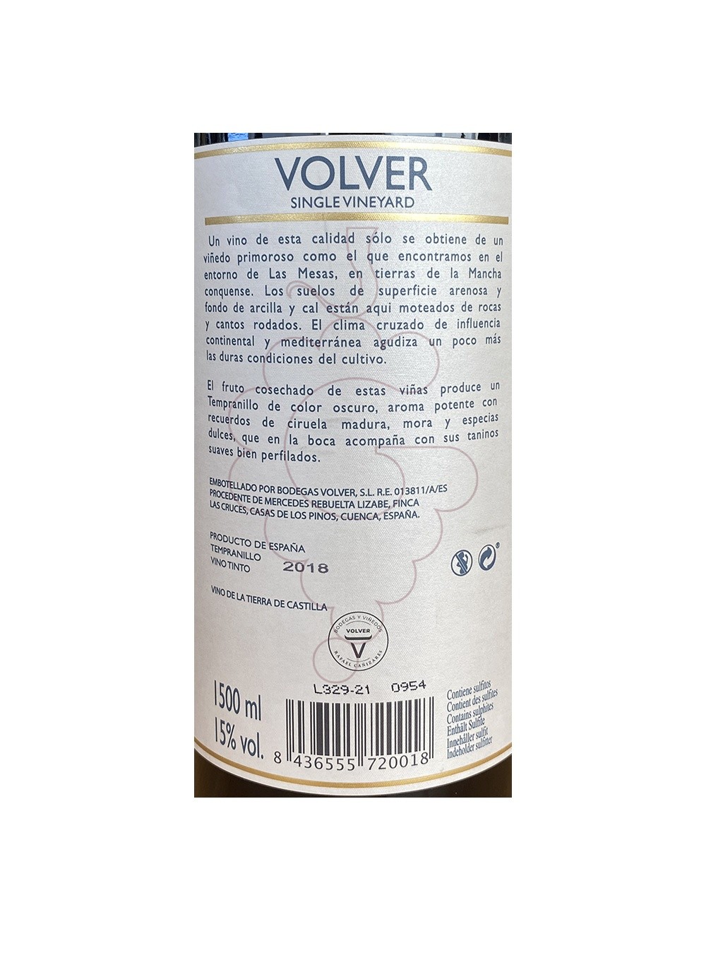 Foto Volver Magnum vino tinto