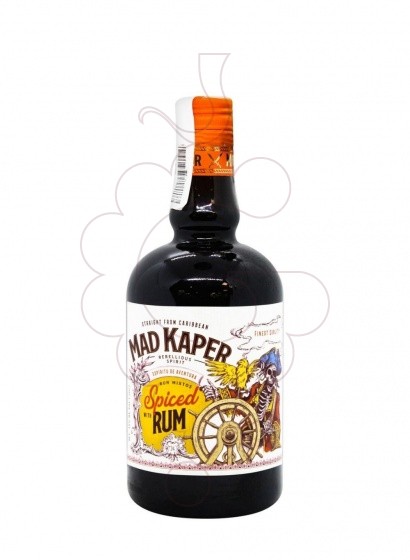 Foto Ron Mad kaper spiced rum 70 cl
