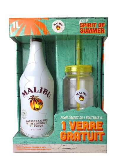 Foto Licor Malibu Pack (1 u + vaso)