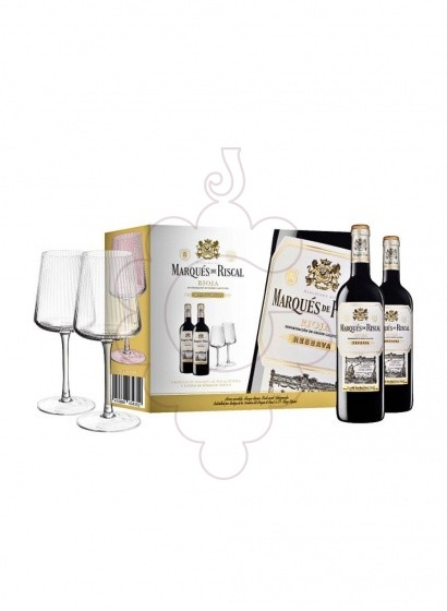 Foto Cajas regalo Marqués de Riscal Reserva Pack (2 u + 2 copas)