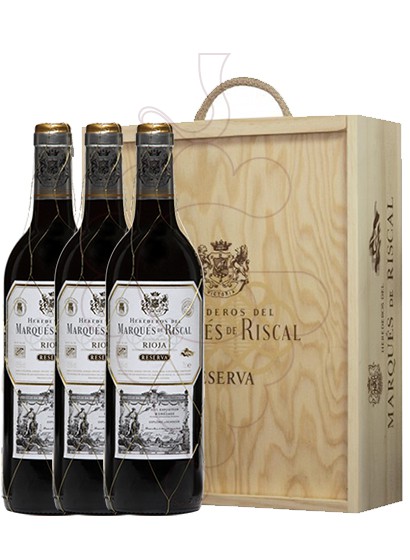 Foto Cajas regalo Marques de Riscal Reserva (pack fusta 3 u.)