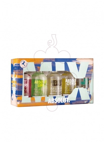 Foto Vodka Minipack Absolut 5 u