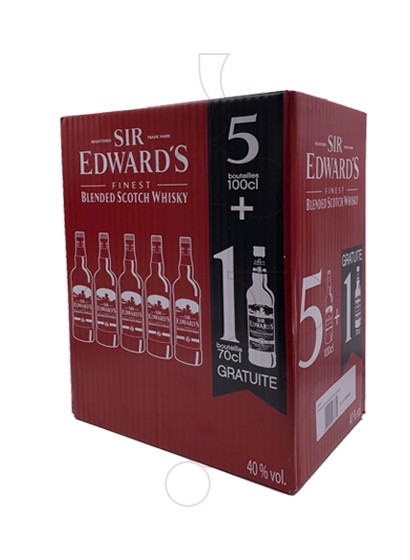 Foto Whisky Sir Edward's Pack 5 x 1 LT + 0,7 LT s/c