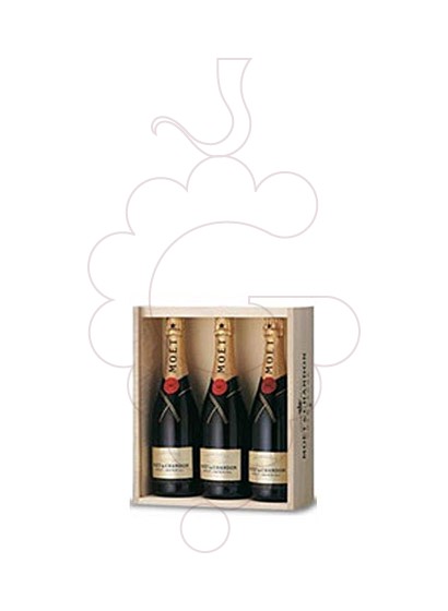 Foto Cajas regalo Moet & Chandon Brut I. (Pack Fusta 3 u)