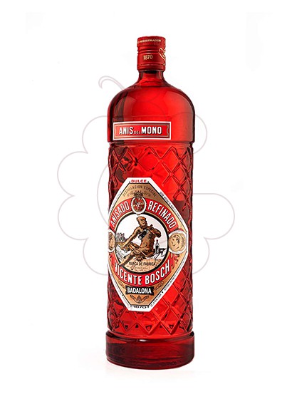 Foto Licor Anís del Mono Dulce Edición Botella Roja