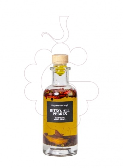 Foto Aceite Aceite Llàgrimes del Canigó Guindilla, Ajo y Pimientas