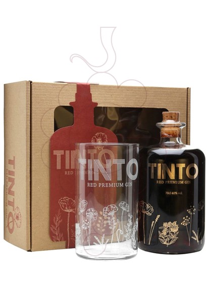Foto Ginebra Tinto Red Premium Gin Pack (1 u + Vaso)
