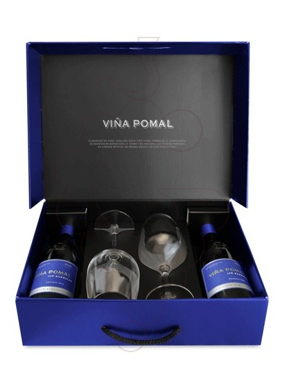 Foto Cajas regalo Viña Pomal 106 Barricas Reserva Pack (2 u + Copas)