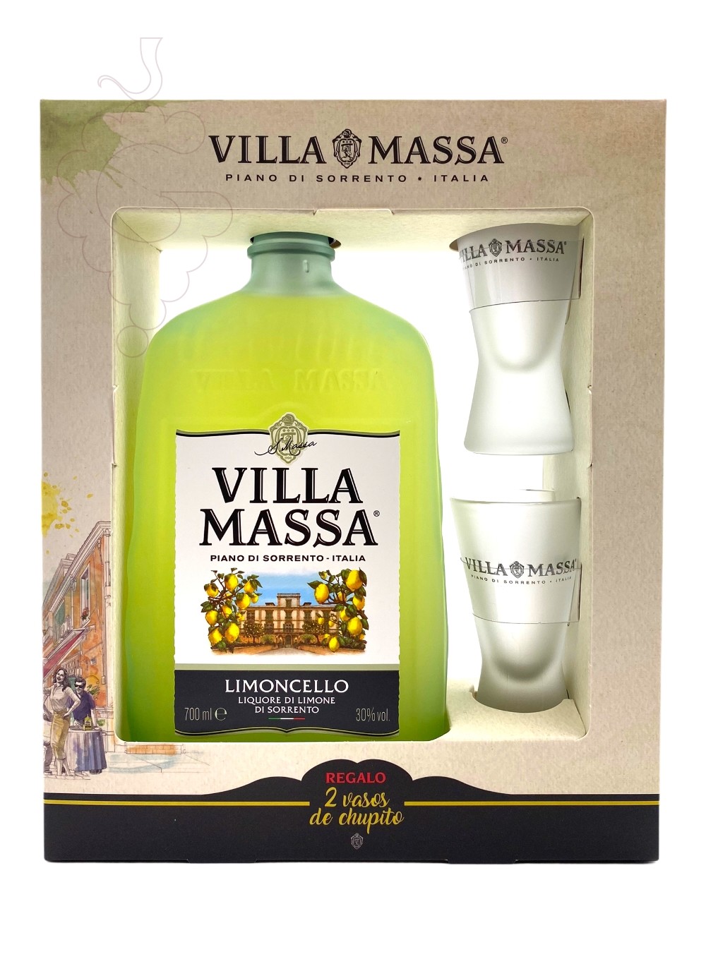 Foto Cajas regalo Villa Massa Limoncello Pack (1 u + 2 vasos)